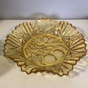 Depression Glass 1950's, Federal Pioneer Amber Dish